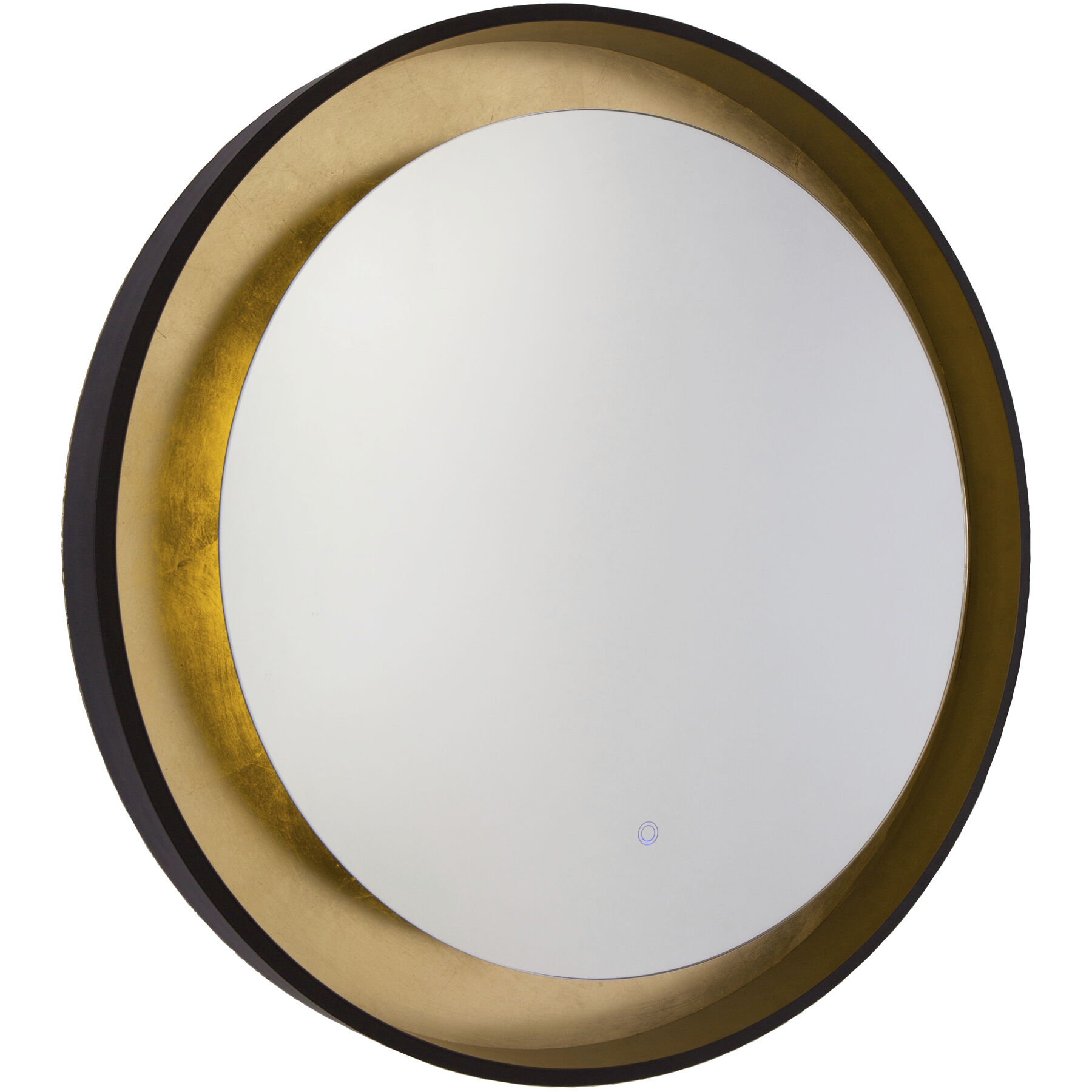 Reflections 31.5 X 31.5 inch Oil Rubbed Bronze and Gold Leaf LED Mirror