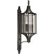 Bristol 3 Light 40.4 inch Black Outdoor Wall Mount