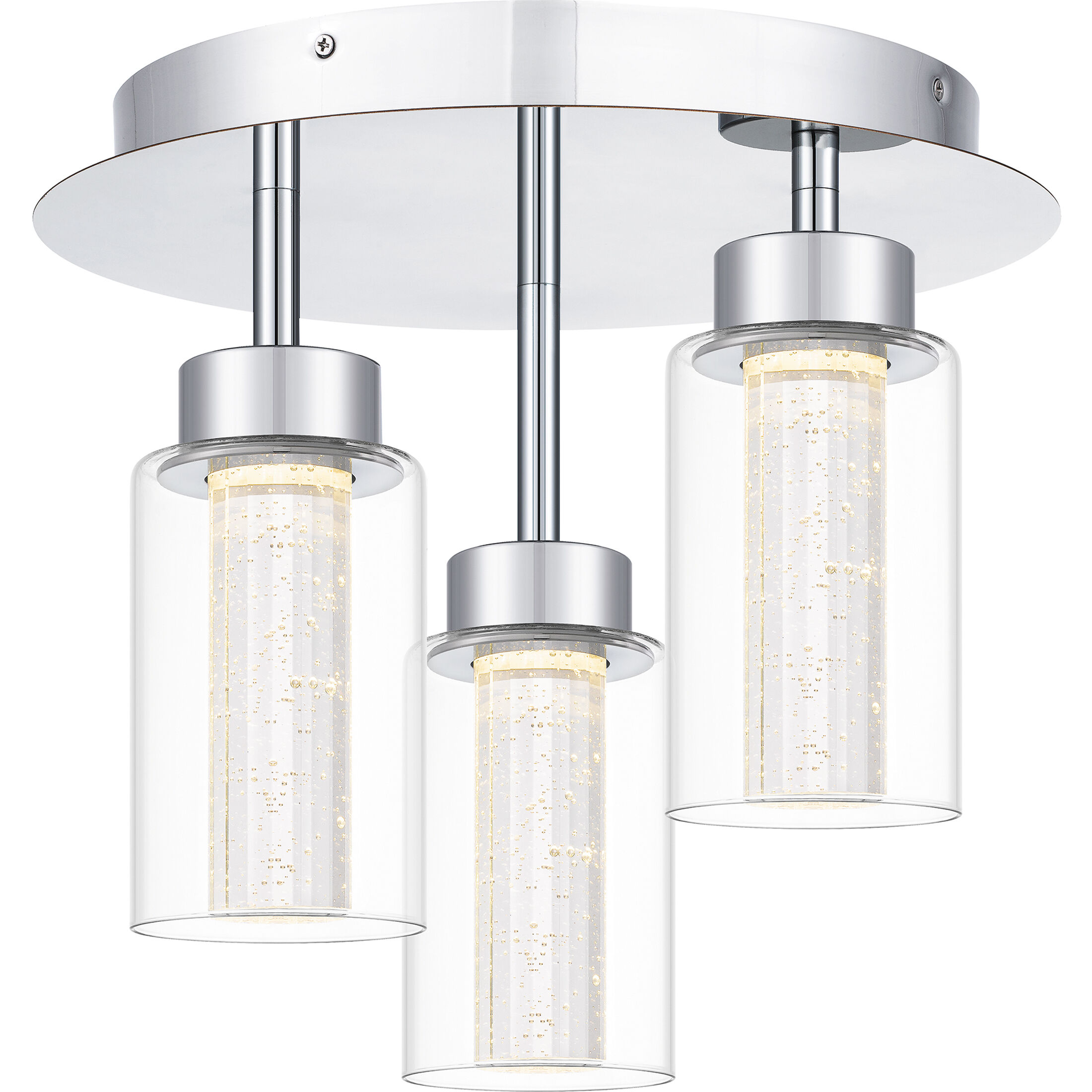 Jade LED 14 inch Polished Chrome Flush Mount Ceiling Light