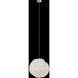 Vesta LED 6.5 inch Silver Pendant Ceiling Light in White Studio Glass