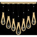 Aria 14 Light 60 inch Gold Pendant Ceiling Light