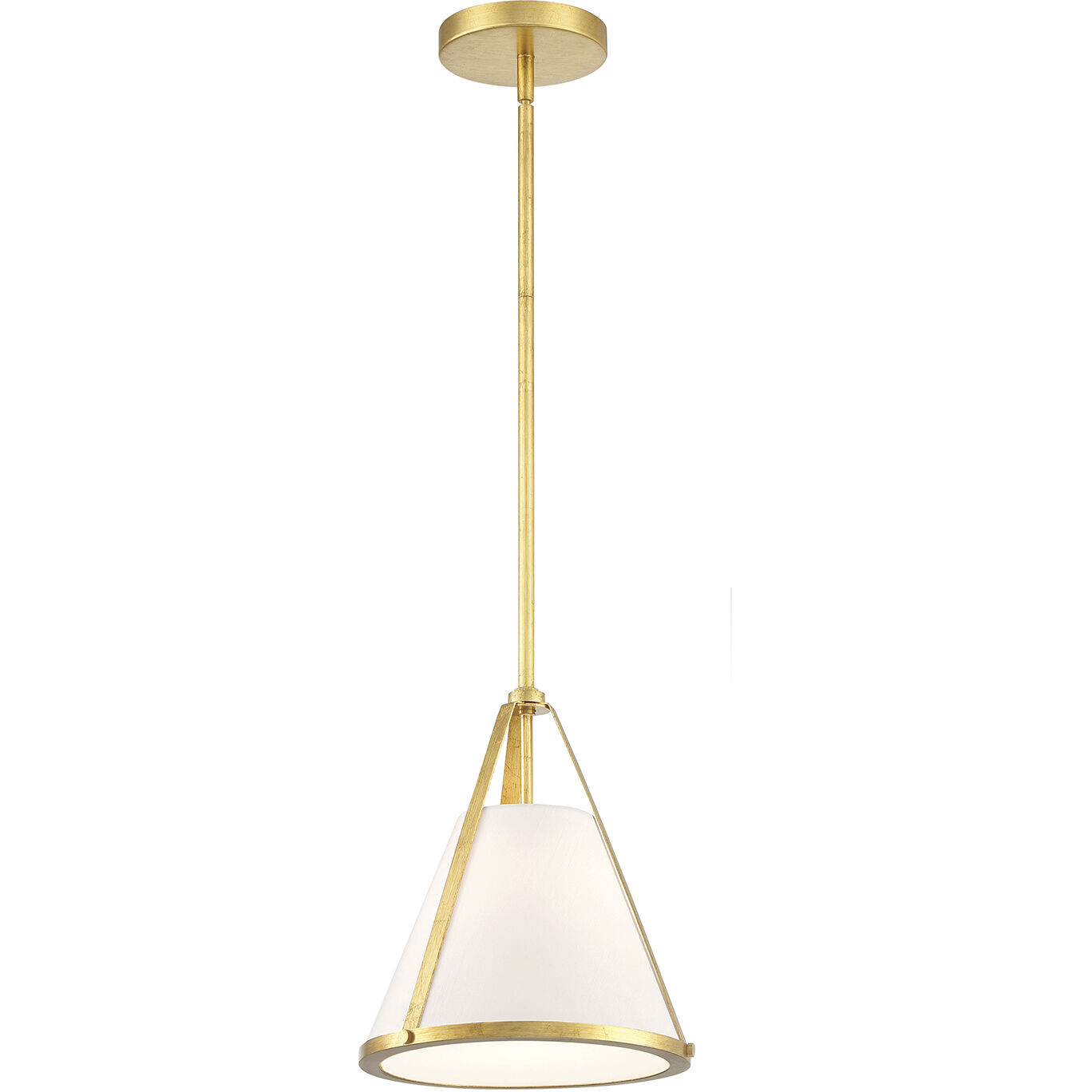 Fulton 1 Light 9.25 inch Antique Gold Mini Pendant Ceiling Light