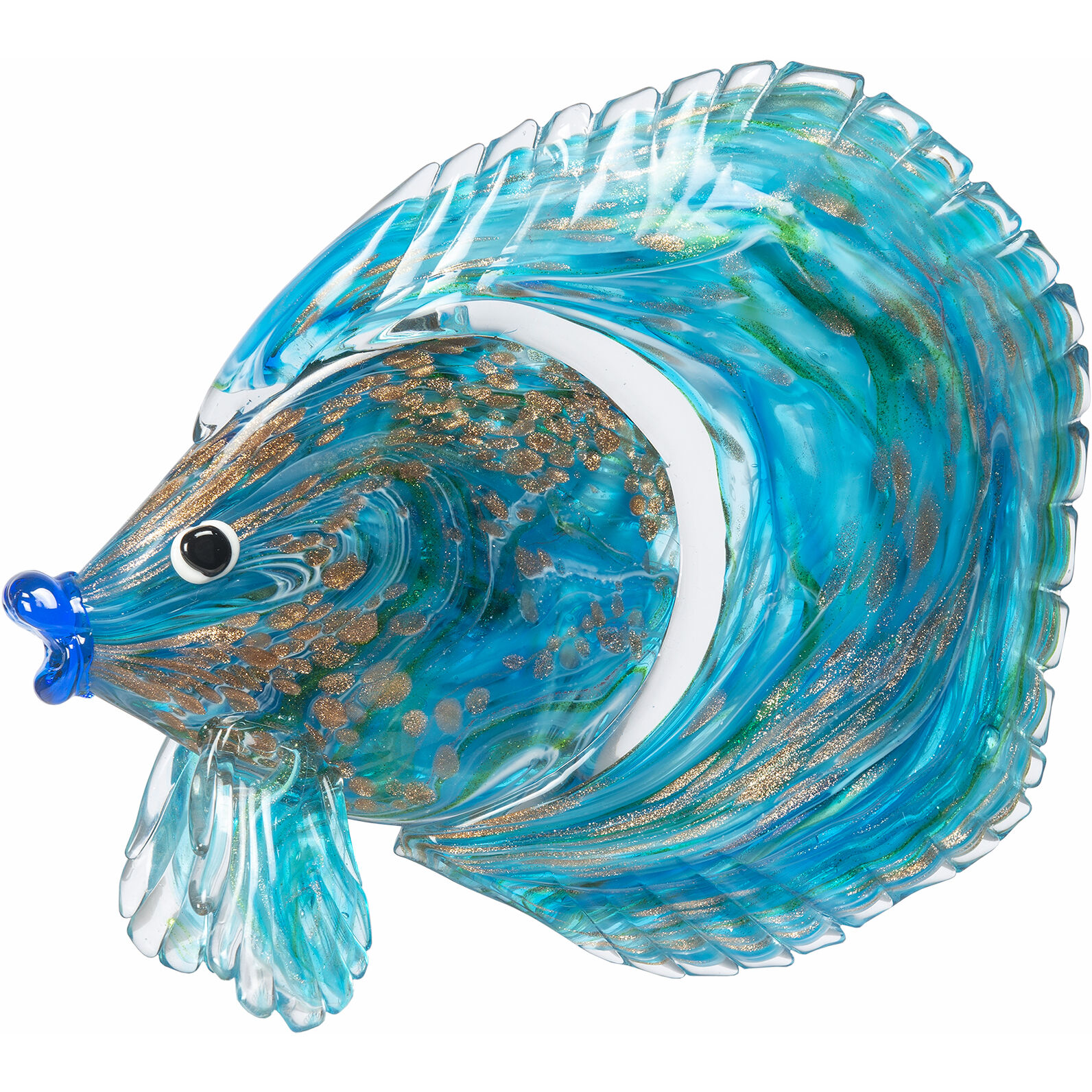 Railay Blue Art Glass Sculpture