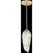 Las Olas 1 Light 6 inch Gold Drop Light Ceiling Light