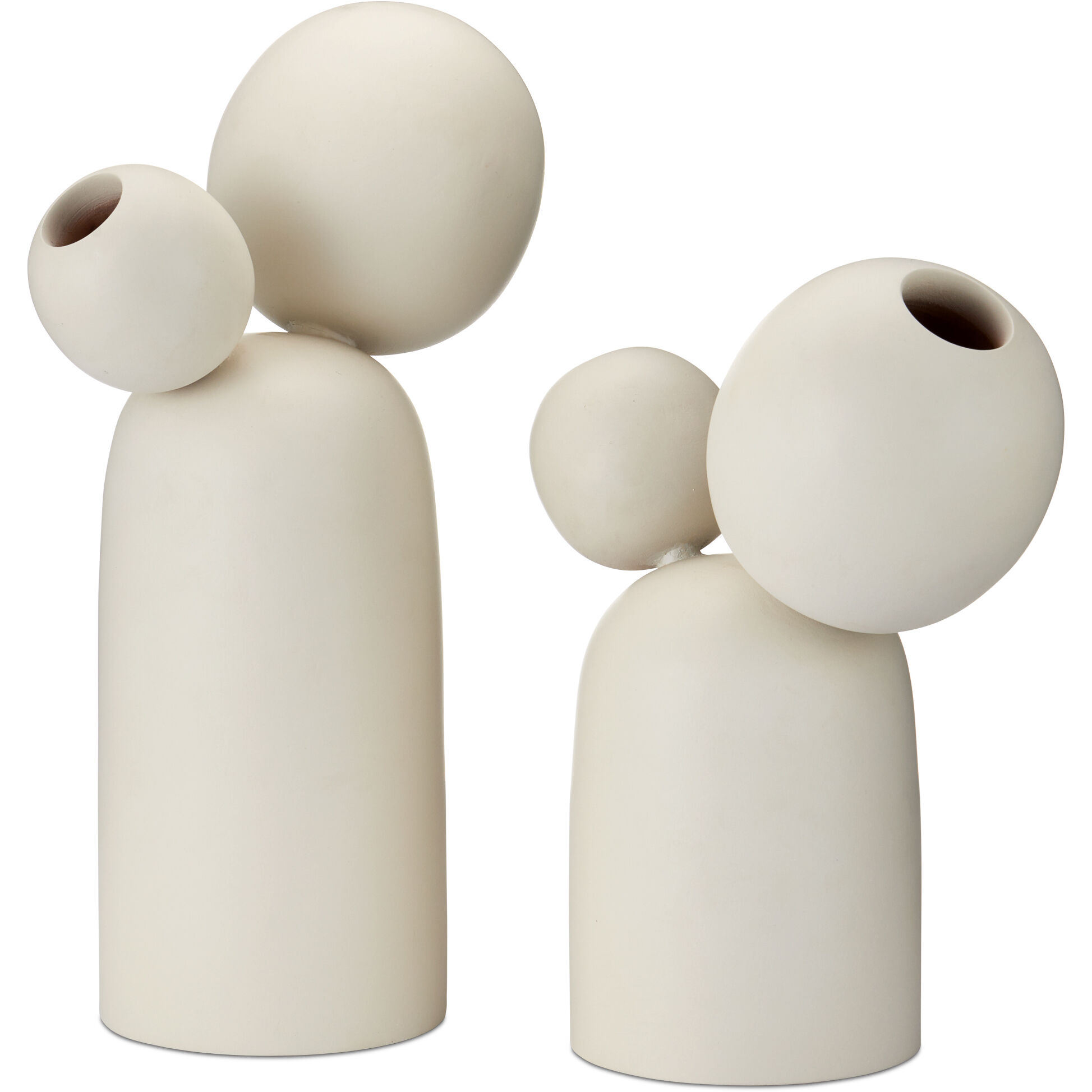Ensemble Ivory Decorative Objects, Set of 2