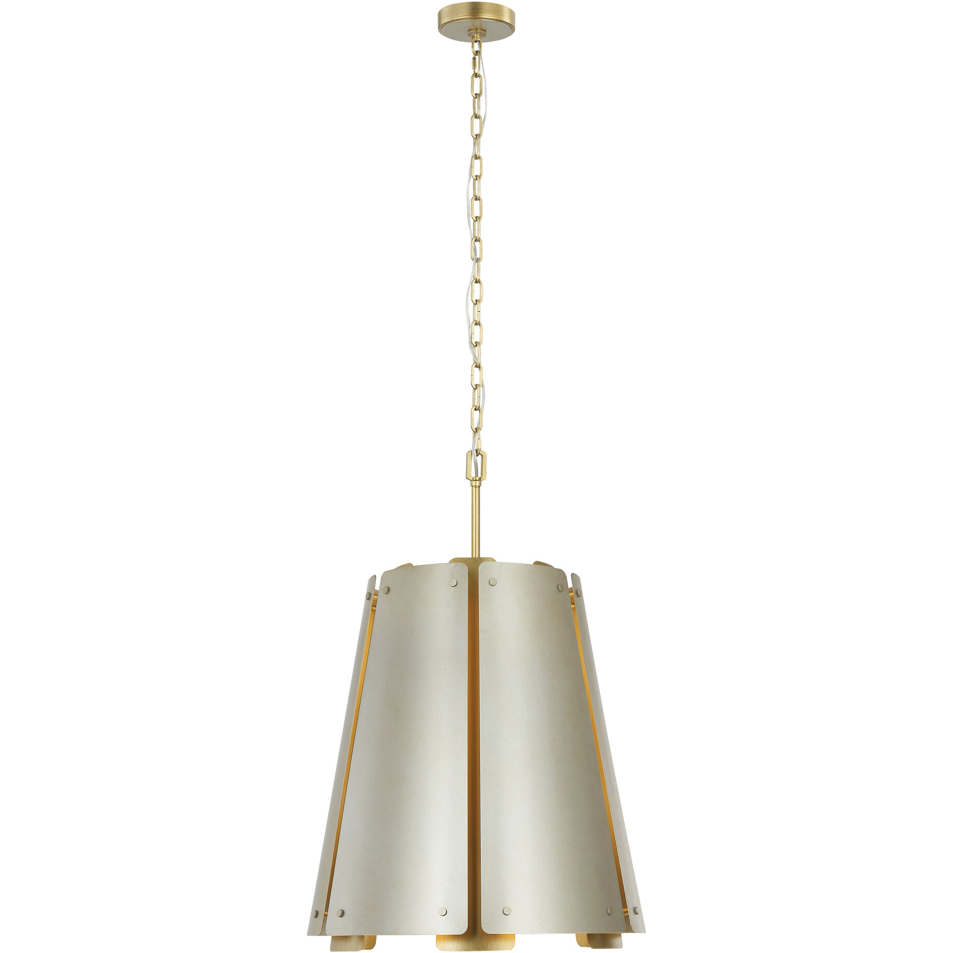 Peep Show 6 Light 16 inch Sunwashed Silver and Brushed Sienna Foyer Pendant Ceiling Light