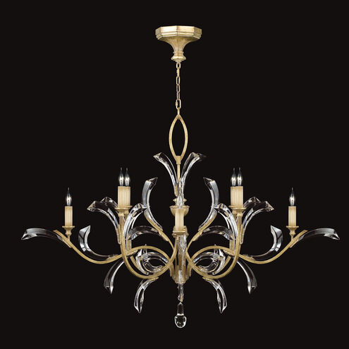 Beveled Arcs 8 Light 57 inch Gold Chandelier Ceiling Light