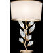 Foret 30 inch 100.00 watt Gold Table Lamp Portable Light in Champagne Fabric