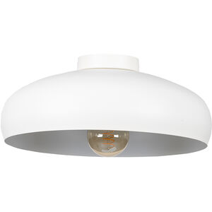 Mogano 1 Light 15.75 inch White Flush Mount Ceiling Light