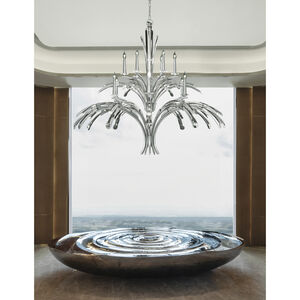 Trevi 12 Light 56 inch Silver Chandelier Ceiling Light