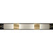 Bond 4 Light 48 inch Gold Bath Vanity Light Wall Light in Diamond Blanket Studio Glass