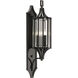 Bristol 3 Light 32.4 inch Black Outdoor Wall Mount