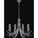 Trevi 8 Light 39.5 inch Silver Leaf Chandelier Ceiling Light