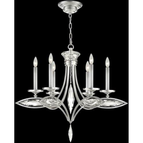 Marquise 6 Light 29.25 inch Silver Chandelier Ceiling Light