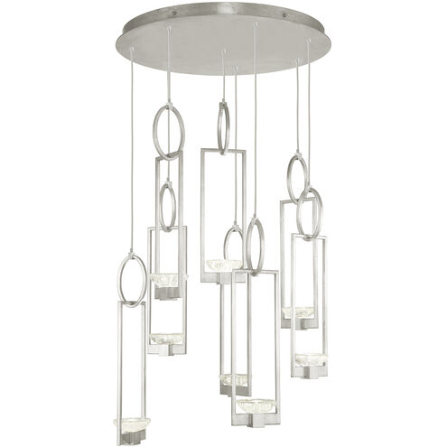 Delphi LED 33.5 inch Silver Pendant Ceiling Light in Up