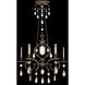 Encased Gems 6 Light 50 inch Bronze Chandelier Ceiling Light in Clear Crystal