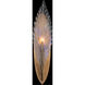 Plume 1 Light 5 inch Gold Sconce Wall Light in Dichroic Feathers Studio Glass