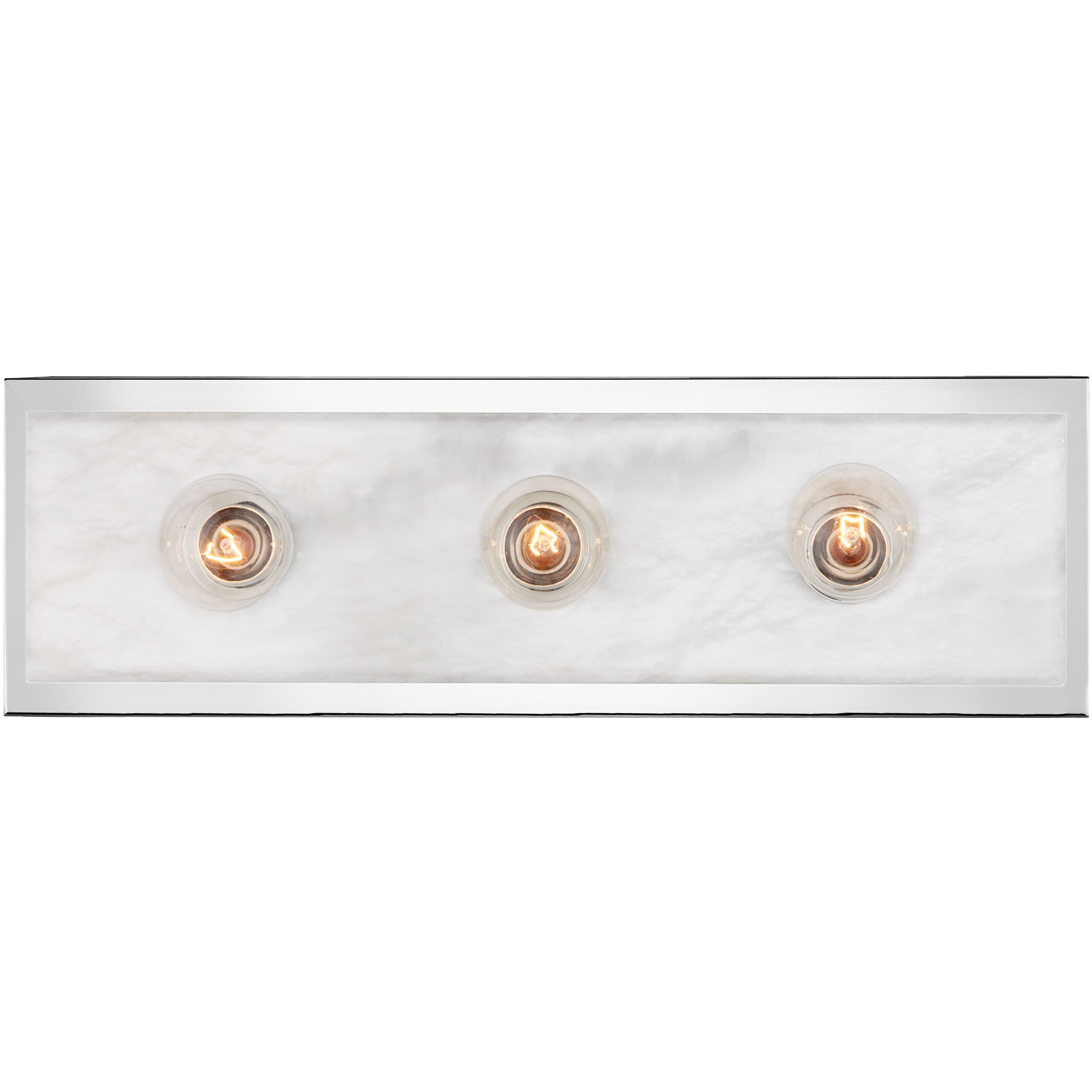 Berdine 3 Light 5 inch Natural/Polished Nickel Bath Bar Wall Light, Medium