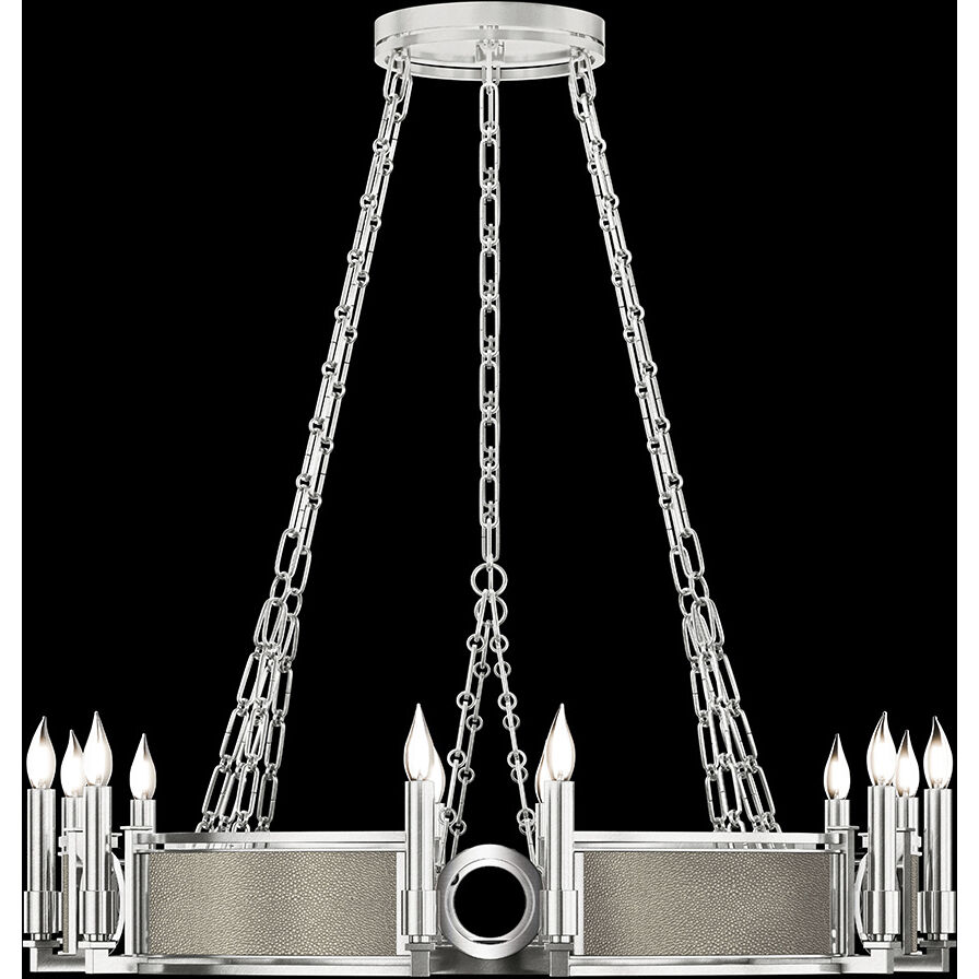 Mirage 12 Light 35.75 inch Silver Chandelier Ceiling Light