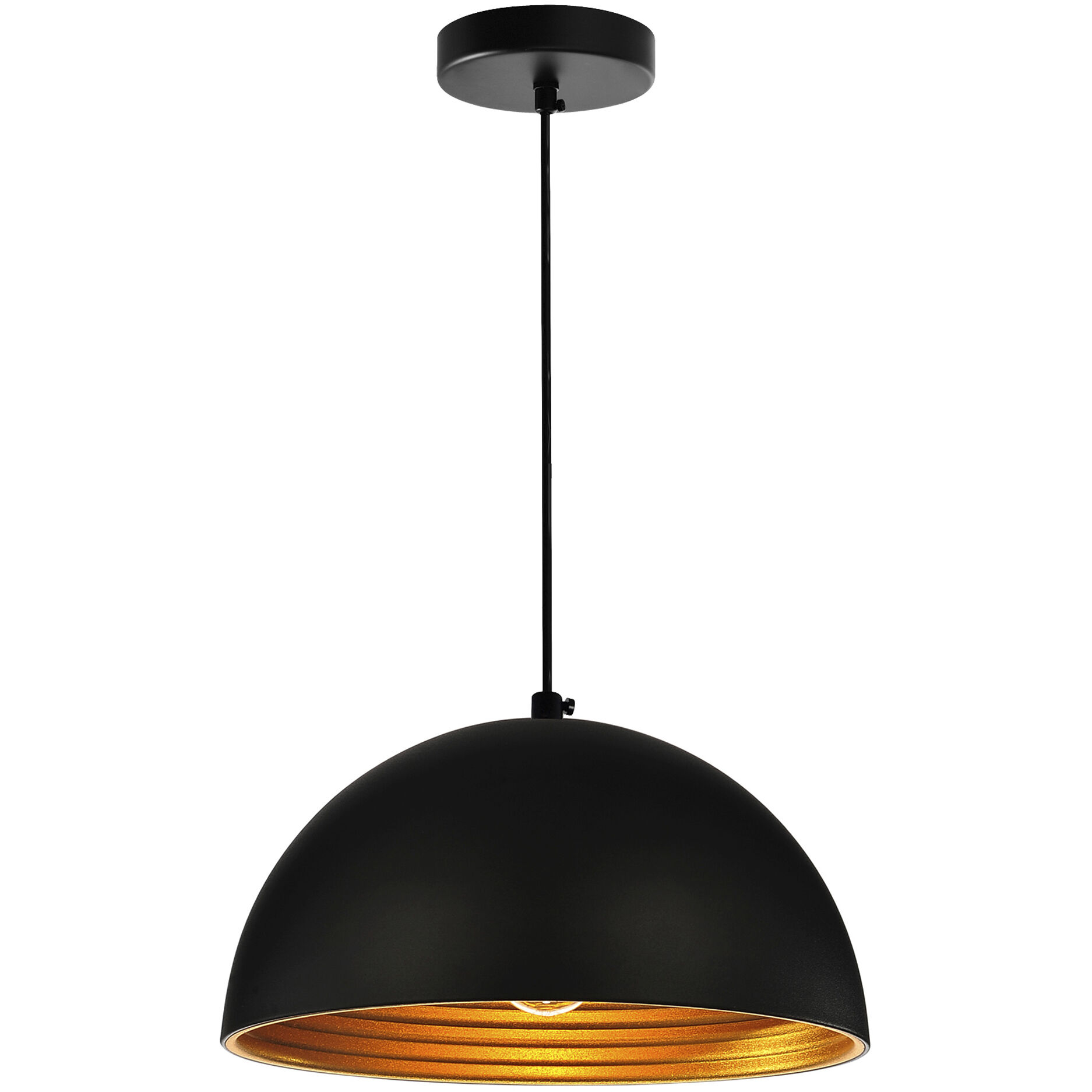 Modest 1 Light 12 inch Black Down Mini Pendant Ceiling Light
