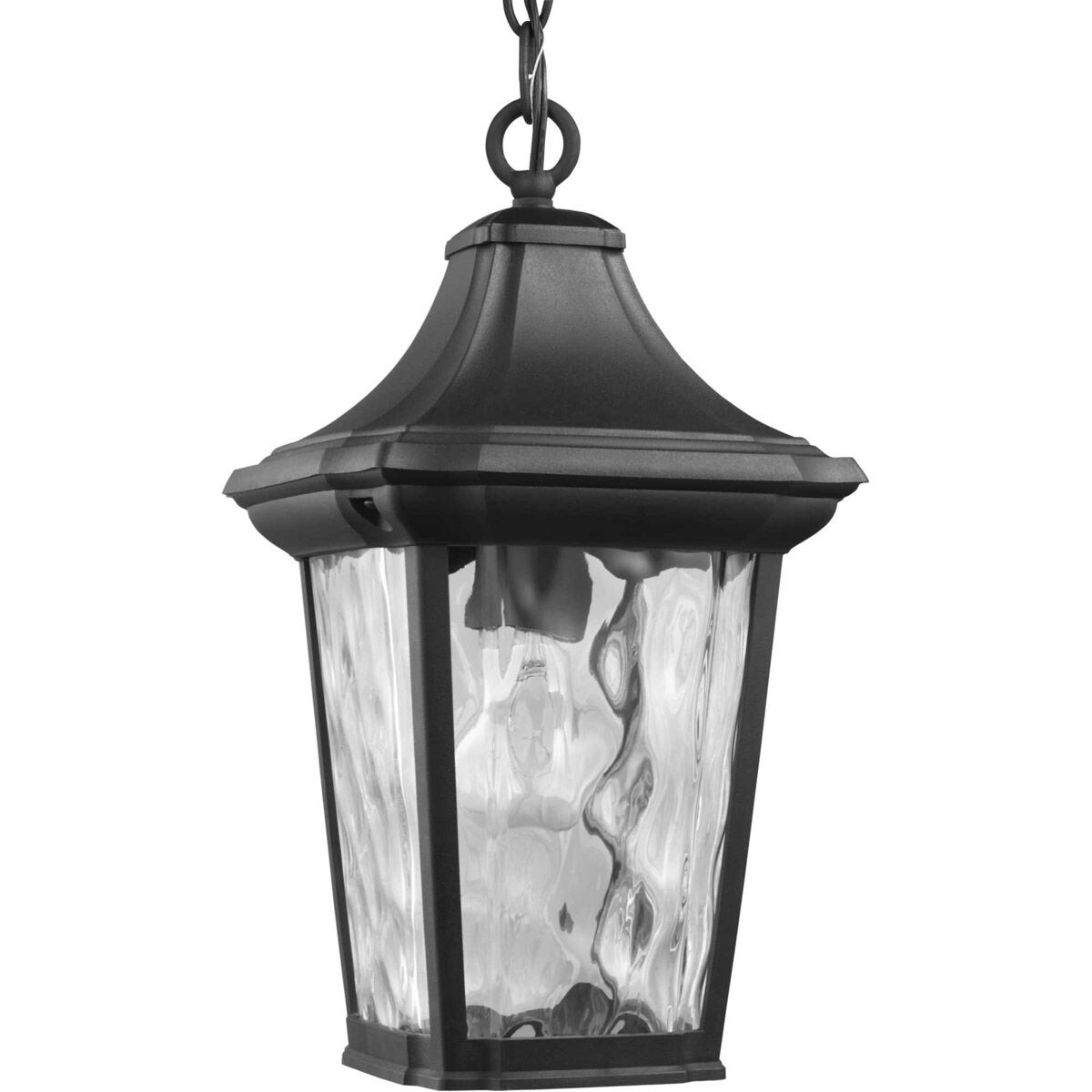 Marquette 1 Light 8.63 inch Textured Black Outdoor Hanging Lantern, with DURASHIELD