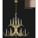 Trevi 12 Light 42 inch Soft Bronze Chandelier Ceiling Light