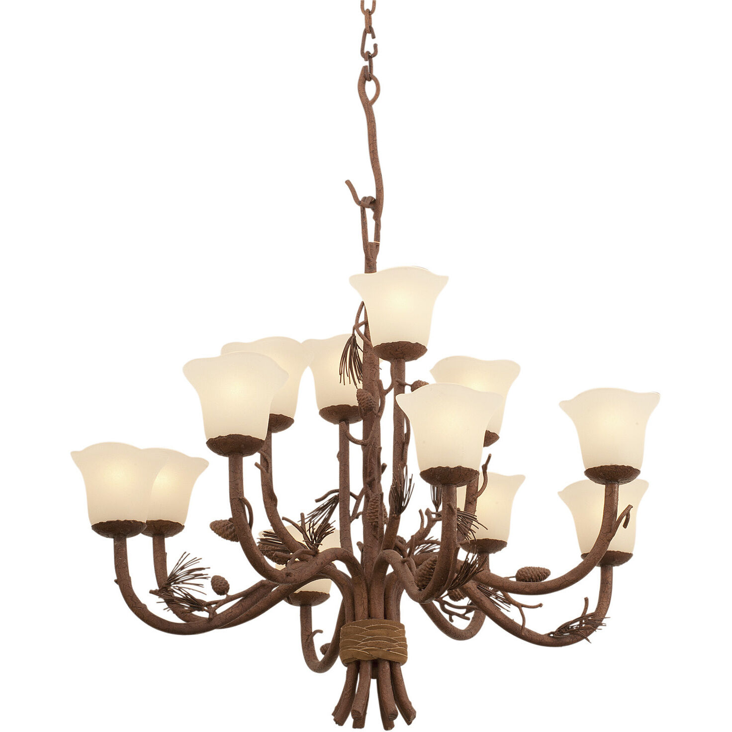 Ponderosa 12 Light 34.50 inch Chandelier