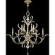 Beveled Arcs 10 Light 56 inch Silver Chandelier Ceiling Light