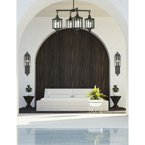 Bristol 4 Light 31 inch Black Outdoor Pendant