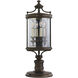 Louvre 4 Light 28 inch Bronze Outdoor Adjustable Pier/Post Mount 