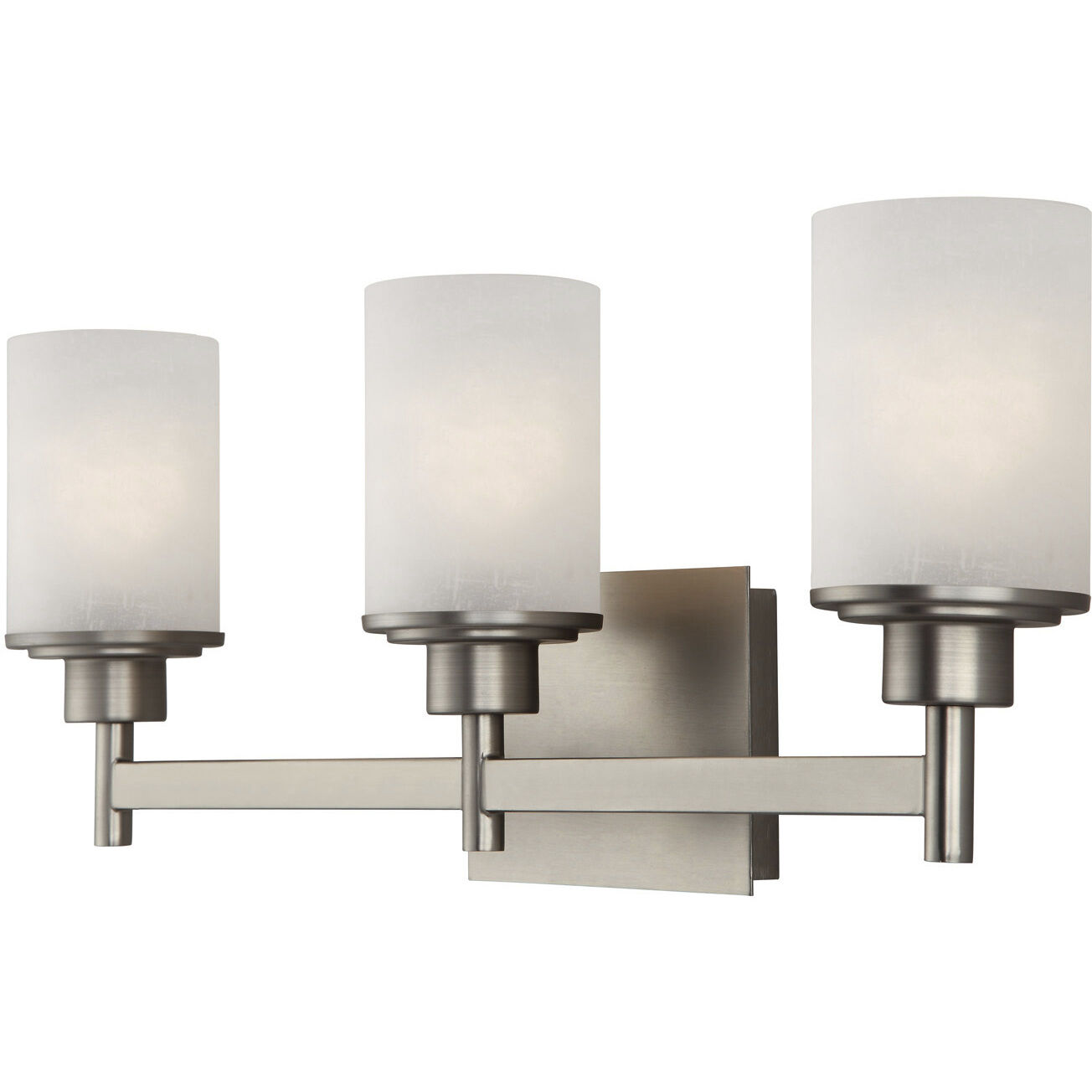 Madison 3 Light 22 inch Brushed Nickel Vanity Light Wall Light