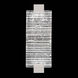 Terra 2 Light 6.25 inch Silver ADA Wall Sconce Wall Light in Rake Cast Glass