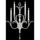 Beveled Arcs 4 Light 26 inch Silver Sconce Wall Light