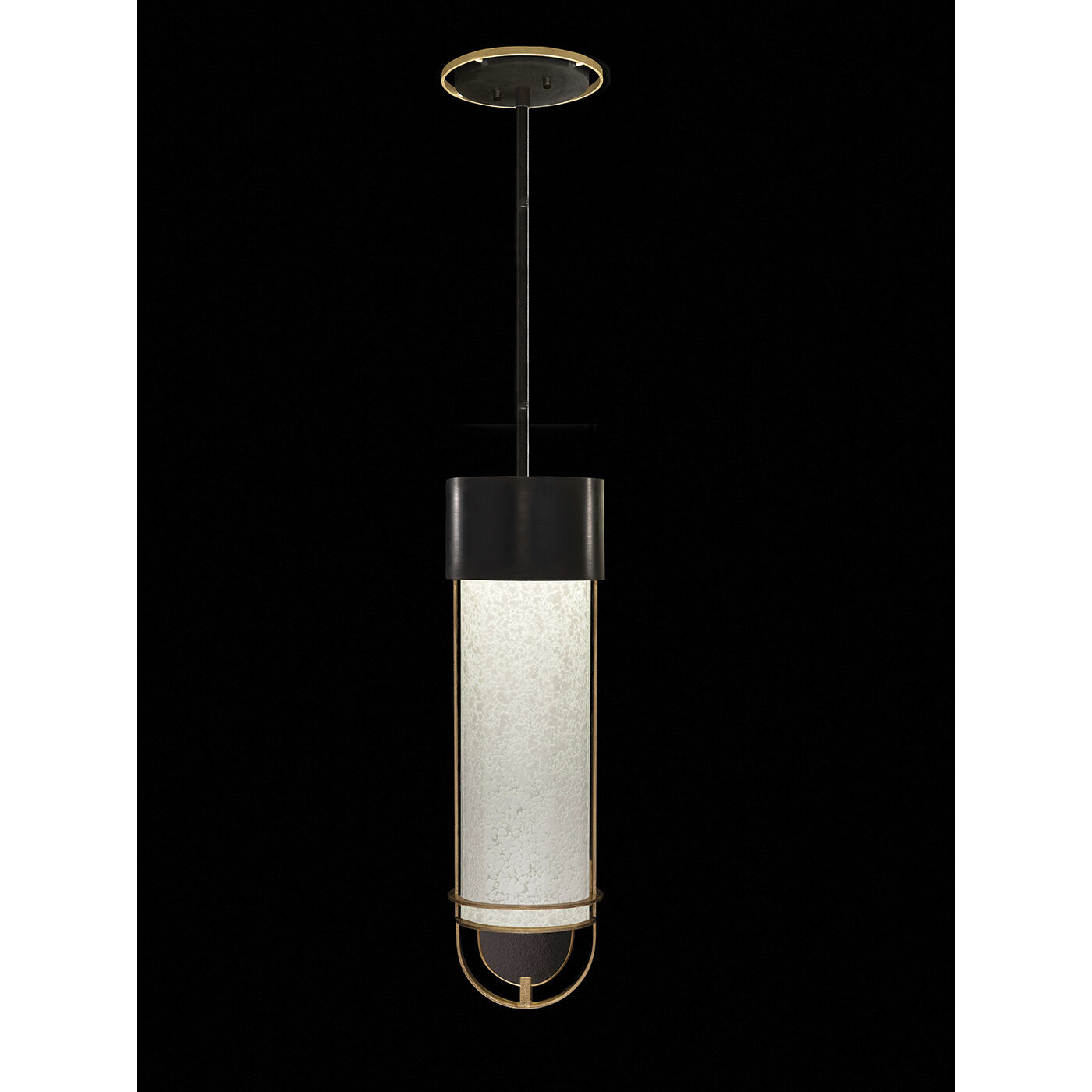Bond LED 5.5 inch Black and Gold Pendant Ceiling Light