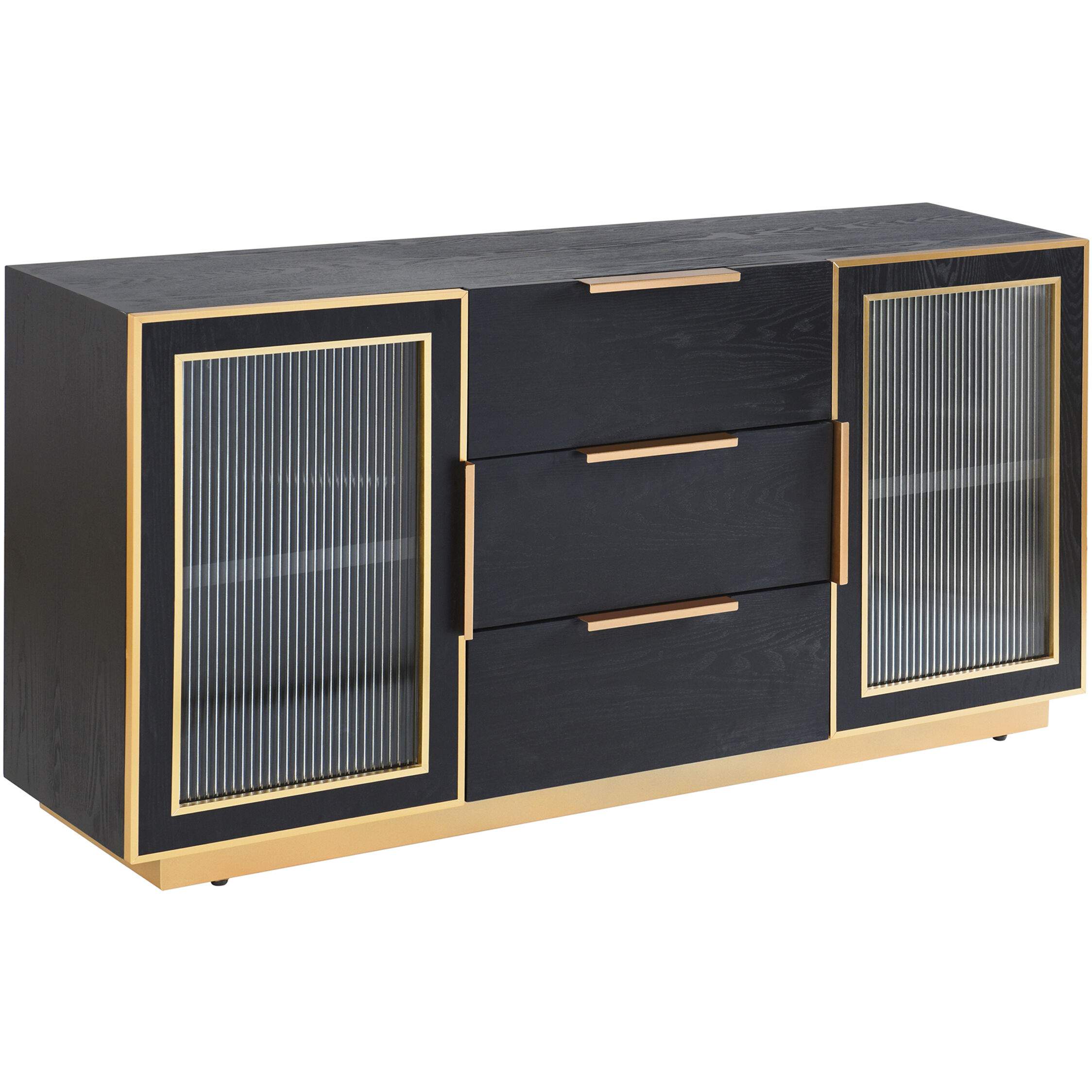 Aurelia 60 X 15.7 inch Ebony and Gold Sideboard