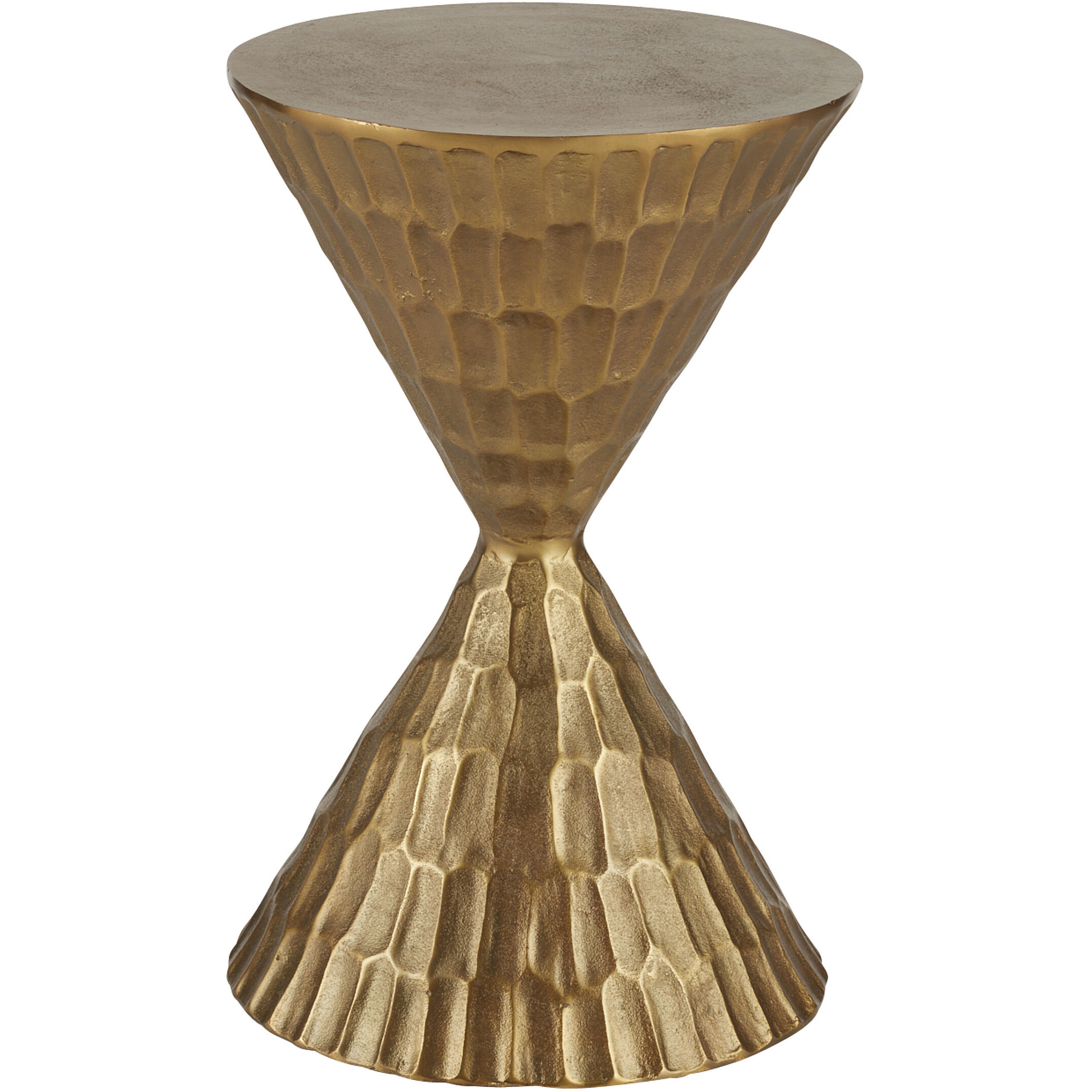 Castanza 13.5 inch Antique Brass Accent Table