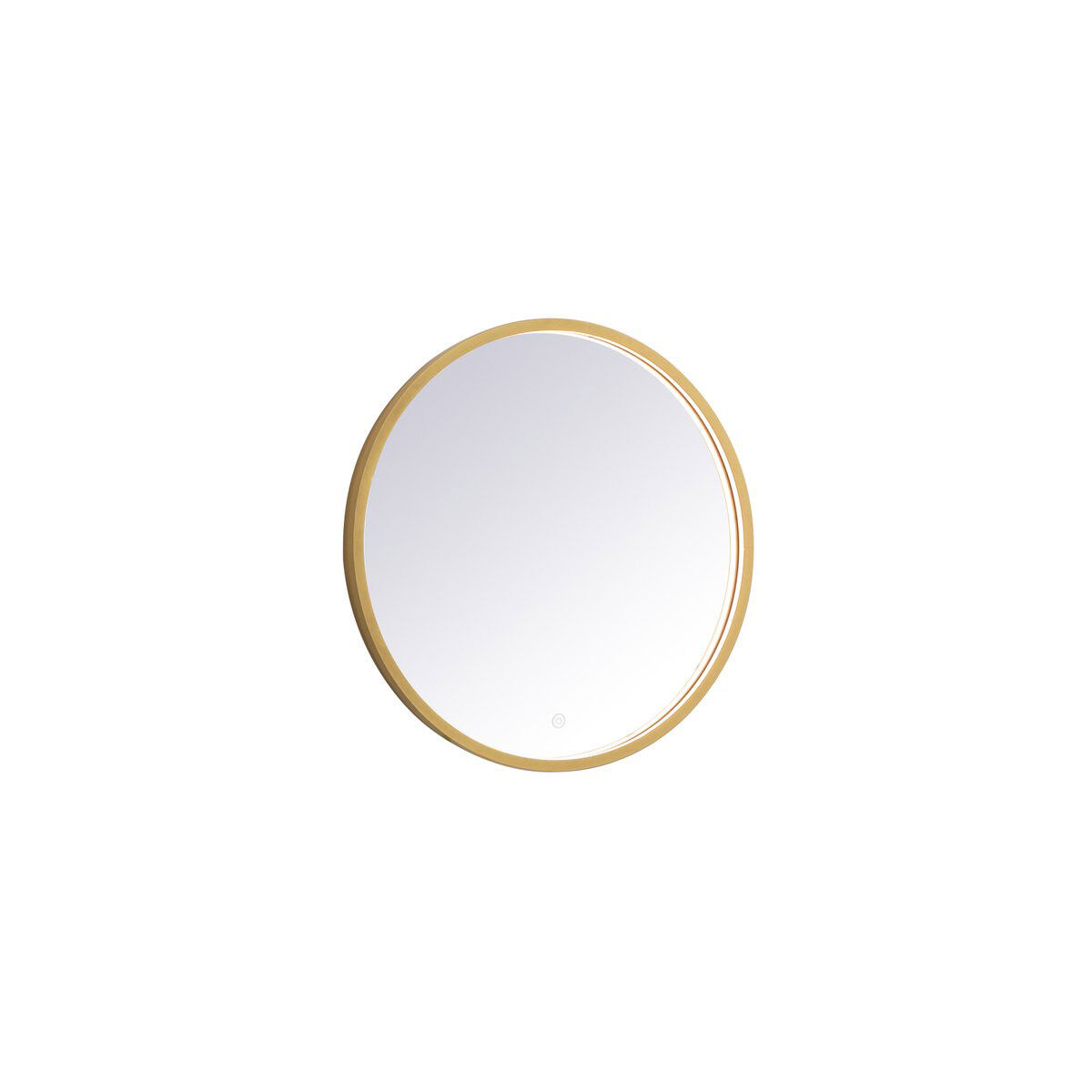 Pier 24 X 24 inch Brass LED Mirror