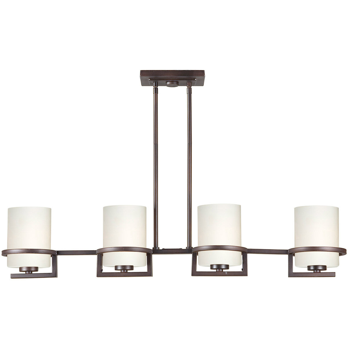 Halo 4 Light 40 inch Antique Bronze Island Pendant Ceiling Light