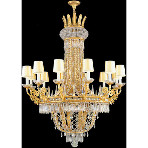 Mariner Luxury LED 40.55 inch Antique Gold Plated Chandelier Ceiling Light
