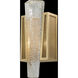 Crownstone Sconce Wall Light in Gold, Metal Mesh