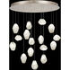 Natural Inspirations 16 Light 32 inch Gold Pendant Ceiling Light in Clear Quartz Studio Glass 3