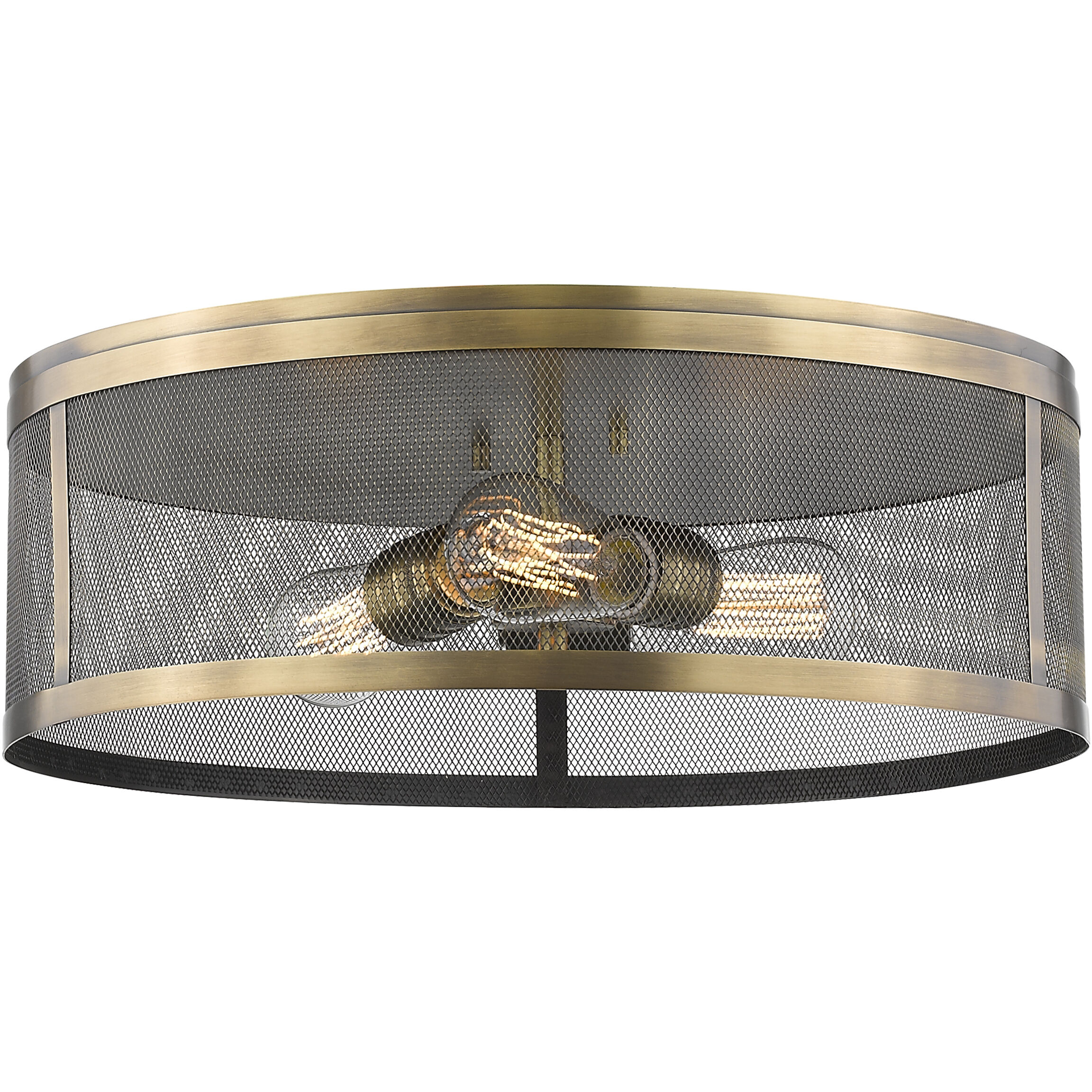 Meshsmith 3 Light 18.00 inch Flush Mount