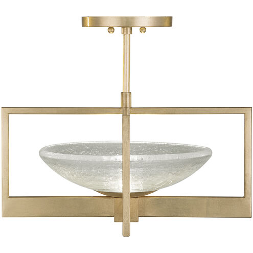 Delphi LED 18 inch Gold Semi-Flush Mount Ceiling Light