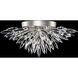Lily Buds 4 Light 26 inch Silver Flush Mount Ceiling Light