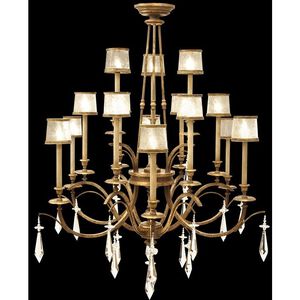 Monte Carlo 15 Light 58 inch Gold Chandelier Ceiling Light
