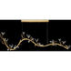Volare 9 Light 77.5 inch Burnished Gold Pendant Ceiling Light