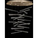 Elevate 8 Light 34 inch Gold Pendant Ceiling Light