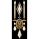 Encased Gems 2 Light 12 inch Gold Sconce Wall Light in Clear Crystal