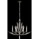 Vol de Cristal 6 Light 36 inch Silver Chandelier Ceiling Light in Crystal