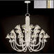 Azu LED 56.5 inch Silver Chandelier Ceiling Light